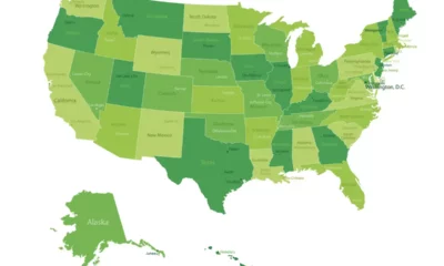 Detailed Map of the United States of America